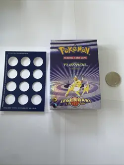Pokemon Legendary Collection Turmoil Theme Deck Box And Coin Only 2002 Vintage - Image 1