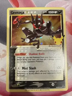 Pokemon TCG Greninja Gold Star SWSH144 - Celebrations Black Star Promo - Image 1
