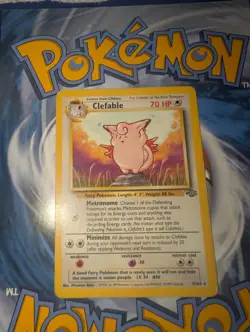Pokemon TCG Clefable Jungle 17/64 Regular Unlimited Rare LP - Image 1