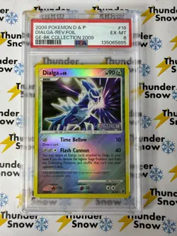Dialga Reverse Foil #16 Platinum BK Burger King Collection 2008 Pokemon PSA 6 - Image 1