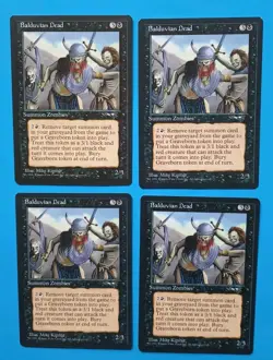 Magic the Gathering MTG Alliances BALDUVIAN DEAD X 4 VLP/EX U 1996 VINTAGE1 - Image 1