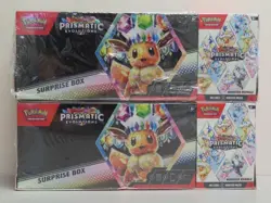 (2) Lot 2025 Pokemon Scarlet & Violet Prismatic Evolutions Sealed Surprise Box - Image 1