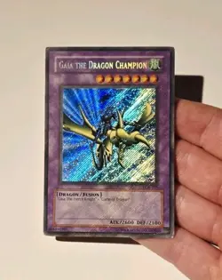 Yugioh Gaia the Dragon Champion LOB-125 Secret Rare MP - Image 3