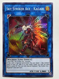 Sky Striker Ace - Kagari Super Rare Dark Saviors DASA-EN027 LP YuGiOh Card - Image 1