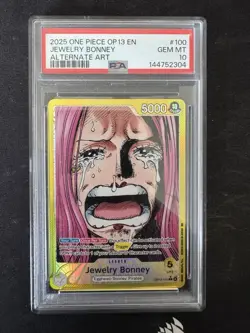 One Piece Jewelry Bonney OP13-100 Alt Art Foil PSA 10 English - Image 1