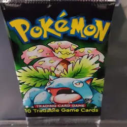 Pokemon TCG Base Set 1st Edition Booster Packs Venusaur Charizard 10 Cards 2pack - Image 1