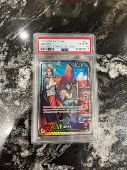 PSA 10 Shanks (2025 PSA Magazine Promo) OP09-001 One Piece Leader card Bandai - Image 1