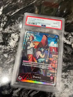 PSA 10 Shanks (2025 PSA Magazine Promo) OP09-001 One Piece Leader card Bandai - Image 3