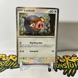 Lechonk - 154/198 - Pokemon Scarlet Violet Base Cosmos Holo Rare Card NM - Image 1
