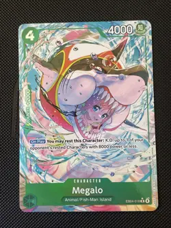 One Piece Card Game 🏴‍☠EB04-018 Megalo R NM Alt Art Foil ENGLISH - Image 1