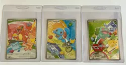 Pokemon First Partner Illustration Collection Series 1 Promos Set 3 Cards Kanto - Image 1