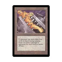 WOTC MtG Beta Black Vise (U) EX - Image 1