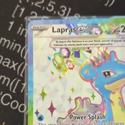 Lapras EX 158/142 Stellar Crown Special Illustration Rare Card NM Full Art - Image 2