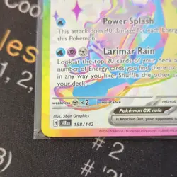 Lapras EX 158/142 Stellar Crown Special Illustration Rare Card NM Full Art - Image 5