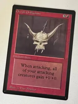 Magic the Gathering MTG Beta Orcish Oriflamme NM (Beta Bob) - Image 1