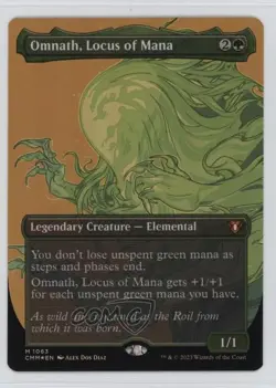 Textured Foil - Omnath Locus of Mana Foil Magic: Commander Masters CMM #1063 - Image 1