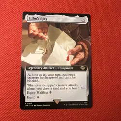MTG “Bilbo’s Ring” Lord of the Rings (Borderless) Regular Rare #387 *Free Ship* - Image 1