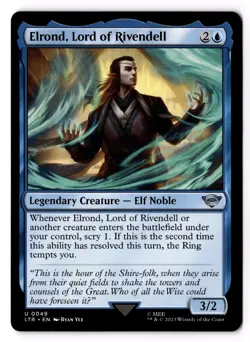 Elrond, Lord of Rivendell 49 UB: The Lord of the Rings: Normal NM - Image 1