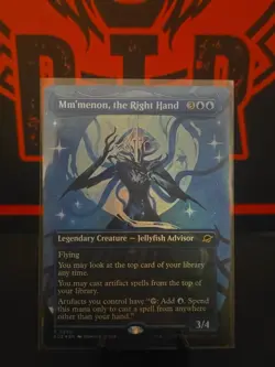 Mm'menon, the Right Hand - Foil - Borderless - Edge of Eternities - Near Mint - Image 1