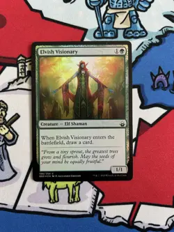 Elvish Visionary x1 Mtg Foil Battlebond - Image 1