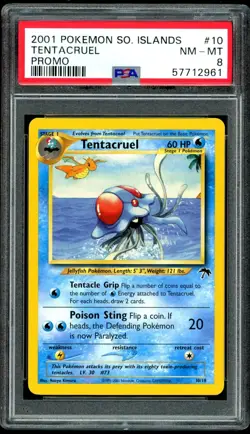 2001 Pokemon Southern Islands Tentacruel PSA 8 - Image 1