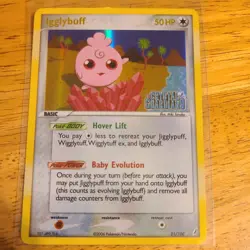 Pokemon EX Crystal Guardians Igglybuff Stamped Reverse Holo 21/100 - Image 1