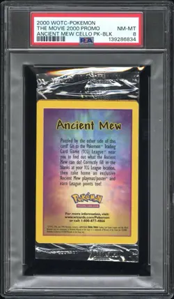 POKEMON PSA 8 NM MINT SEALED PACK ANCIENT MEW 2000 GAME PROMO MOVIE - Image 1