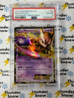 Mewtwo ex #54 Legendary Treasures Black & White 2013 Pokemon PSA 6 - Image 1