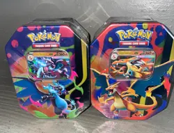 Pokemon TCG 2026 Mega Charizard X & Y Tins BRAND NEW/SEALED - Image 1