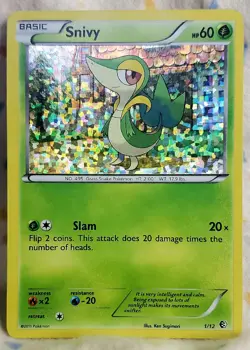 Pokemon McDonalds Promo SNIVY 1/12 Holo 2011 LP/NM - Image 1