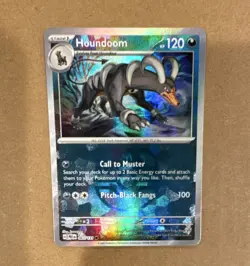 Pokemon TCG Houndoom Master Ball Prismatic Evolutions Holo English - Image 1