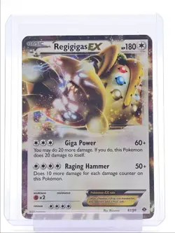 REGIGIGAS EX 2012 POKEMON BLACK & WHITE NEXT DESTINIES RARE HOLO 82/99 Q1048 - Image 1
