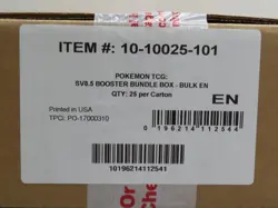 2025 Pokemon Scarlet & Violet Prismatic Evolutions Sealed Booster Bundle Case - Image 1