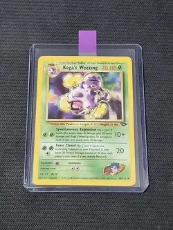 Pokemon Gym Challenge "Koga's Weezing" 50/132 / Uncommon / Lightly Played - Image 3