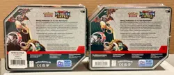 Pokemon TCG Scarlet & Violet Paldean Fates Charizard ex Tin x2 Lot - NEW SEALED - Image 2