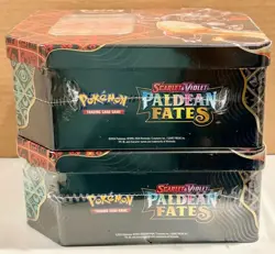 Pokemon TCG Scarlet & Violet Paldean Fates Charizard ex Tin x2 Lot - NEW SEALED - Image 5