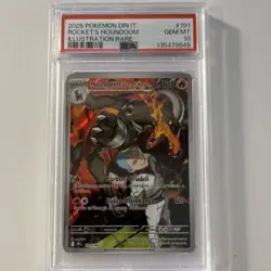 Pokemon TCG Team Rocket's Houndoom 191/182 Destined Rivals Illustration Rare Ho… - Image 1