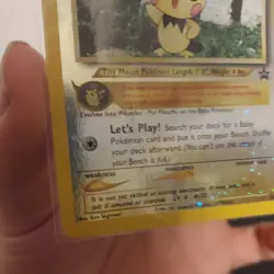 Pichu 35 WOTC Promo Reverse Holo Promo Black Star Pokemon TCG - Image 1