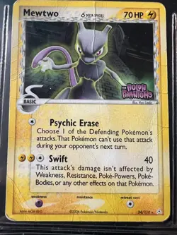 Mewtwo (Delta Species) 24/110 Holon Phantoms Holo Rare Pokemon TCG - Image 1