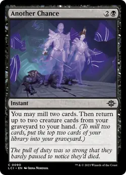 Another Chance 90 LCI Foil Black MTG Instant Mill 2023 Nordsol - Image 1