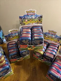 Pokemon TCG Ascended Heroes EMPTY Mini Tins Lot Of 56 - Image 2