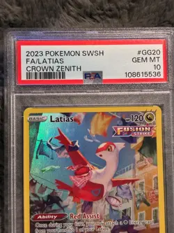 2023 Pokemon Sword & Shield Full Art Latias Crown Zenith #GG20 PSA 10 GEM MINT - Image 4