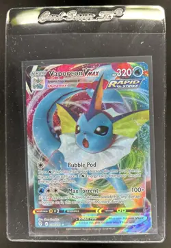 2021 Pokemon SWSH Evolving Skies Vaporeon VMAX #030/203 - Image 1