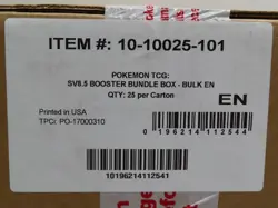 2025 Pokemon Scarlet Violet Prismatic Evolutions Sealed Booster Bundle Case - Image 1