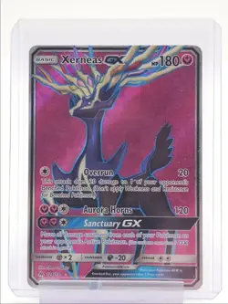 XERNEAS GX 2018 POKEMON SUN & MOON FORBIDDEN LIGHT ULTRA RARE 126/131 Q1048 - Image 1