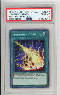 Lightning Storm Ignition Assault 1st Ed | IGAS-EN067 | PSA 10 | 2020 Yu-Gi-Oh! - Image 1