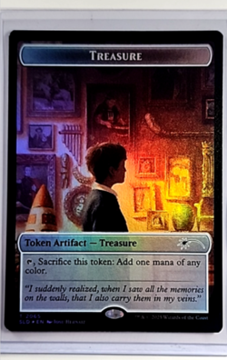 2025 MTG Magic the Gathering SLD Secret Lair Drop Foil Token #2065 Treasure - Image 1