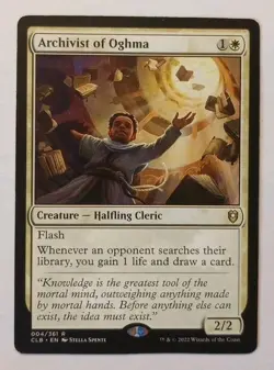 MTG - Archivist of Oghma - CL: Battle for Baldur's Gate 004/361 - Regular Rare - Image 1