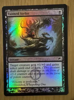 MTG Tainted Strike Scars of Mirrodin Foil NM - Image 1