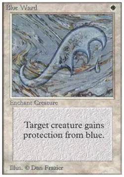 Blue Ward - Medium Play MTG Unlimited - Image 1